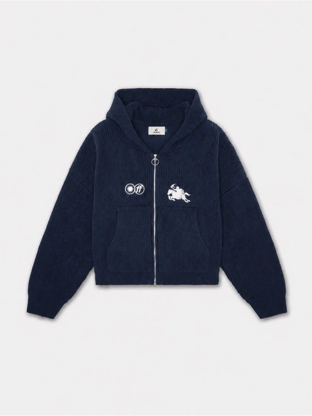 Scuffers Emblem Navy
Zipper Knit